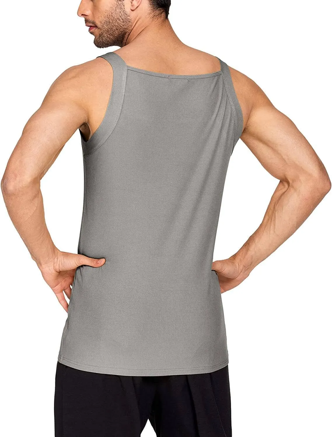 2 Pack Tank Tops Cotton Workout Undershirts (US Only)