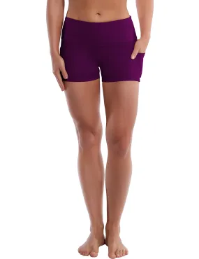 2.5" Side Pockets Running Shorts plum_Running