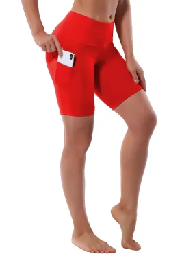 8" Side Pockets Running Shorts scarlet_Running