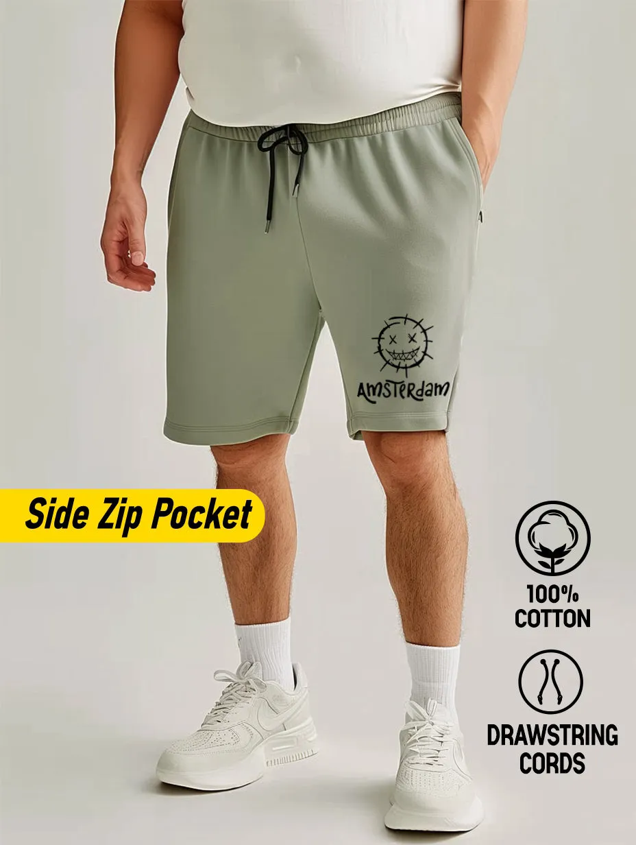 Amsterdam Cotton Plus Size Shorts