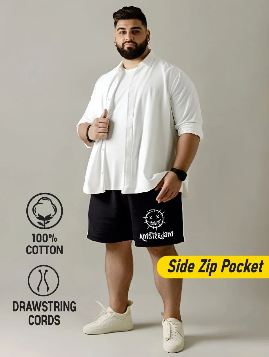 Amsterdam Cotton Plus Size Shorts