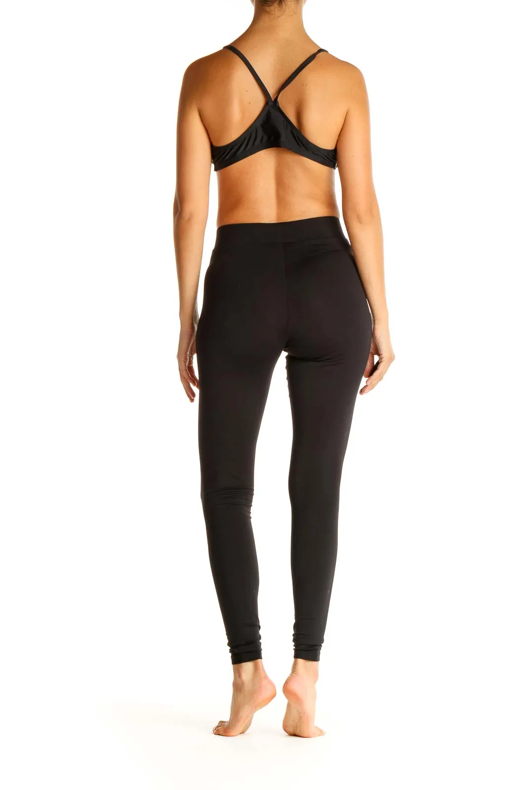 Black Activewear Swim Top