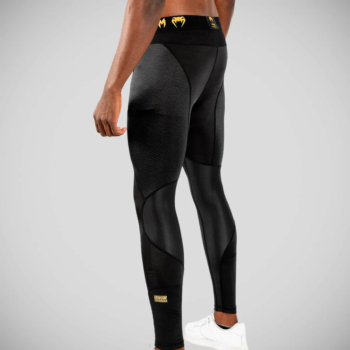 Black/Gold Venum G-Fit Spats