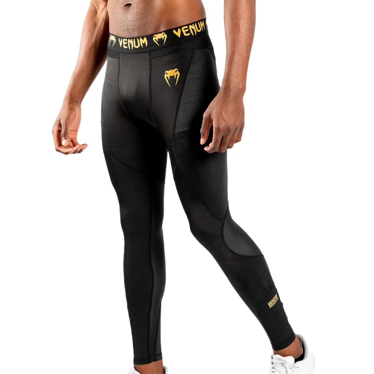 Black/Gold Venum G-Fit Spats