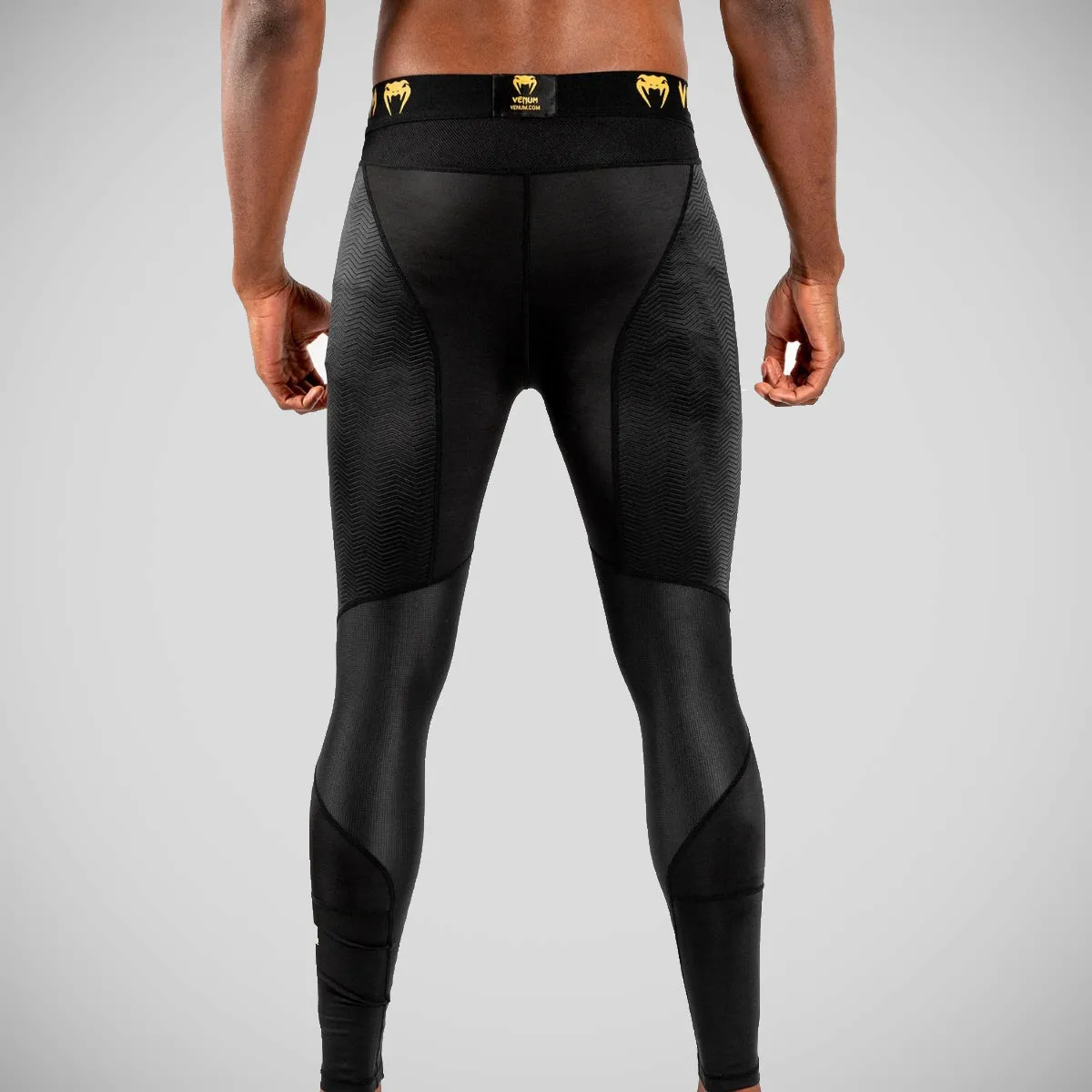 Black/Gold Venum G-Fit Spats