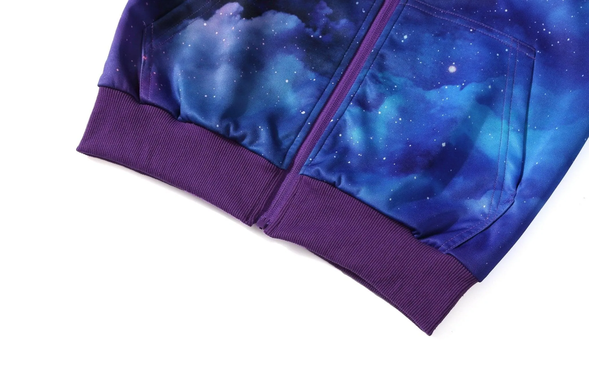 Boy's Galaxy Printed Zip-Up Hoodie-ZPK006224