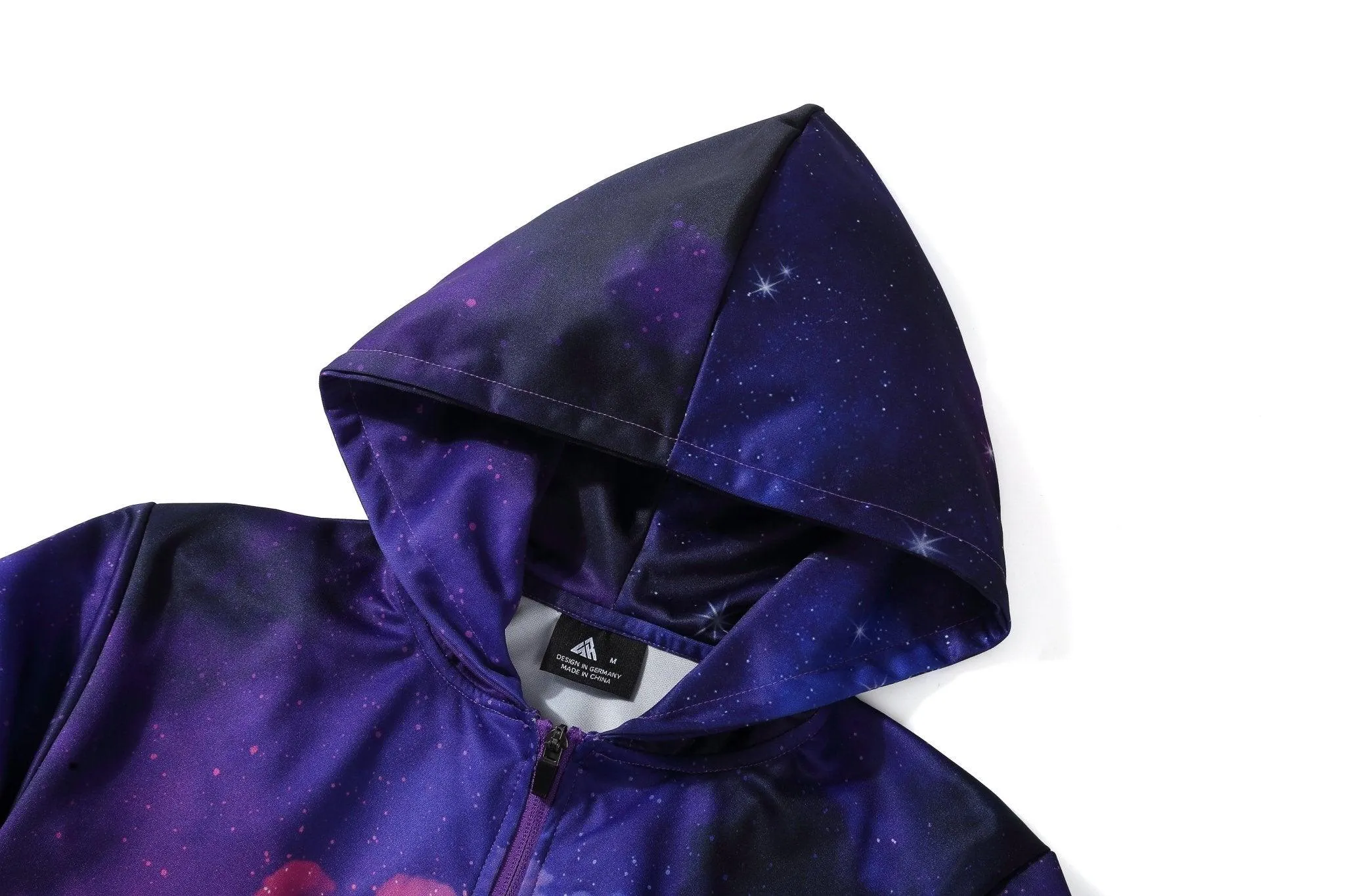 Boy's Galaxy Printed Zip-Up Hoodie-ZPK006224