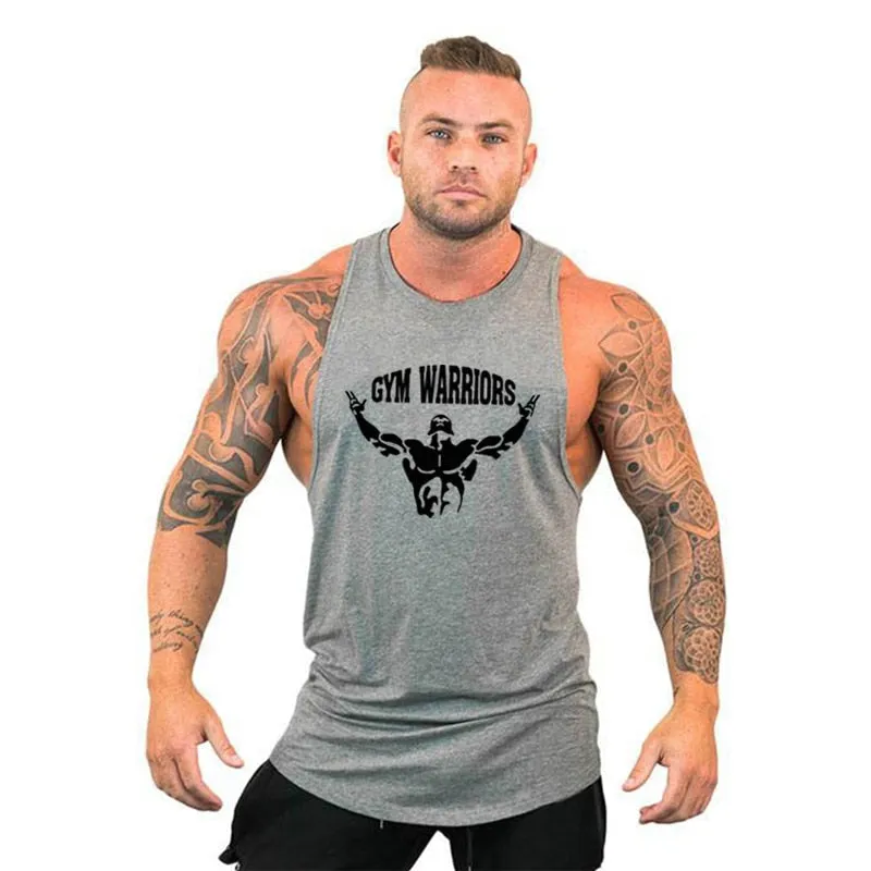 Brand Gym Clothing Mens Bodybuilding Hooded Tank Top Cotton Sleeveless Vest Fitness Sweatshirt Workout Sportswear Tops Male