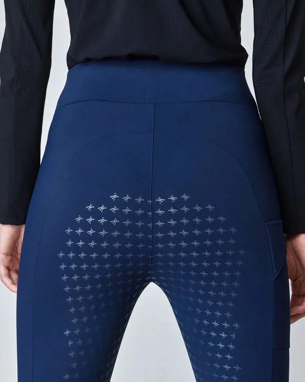 Compression Pull-On Riding Breeches Navy