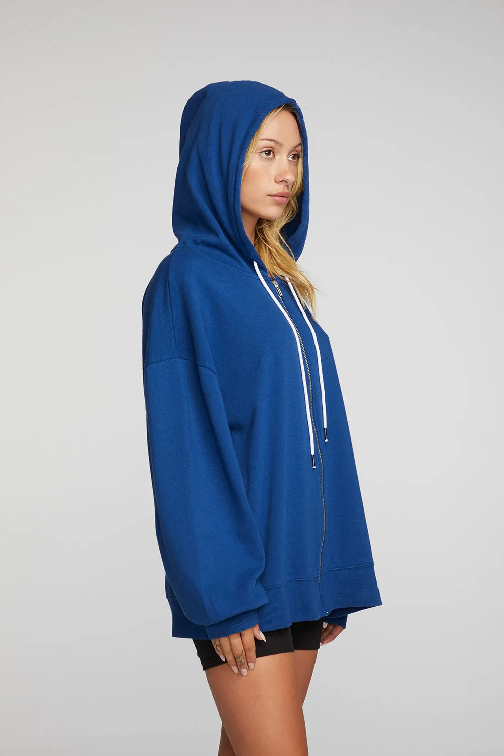 Cotton Fleece Zip Up Hoodie