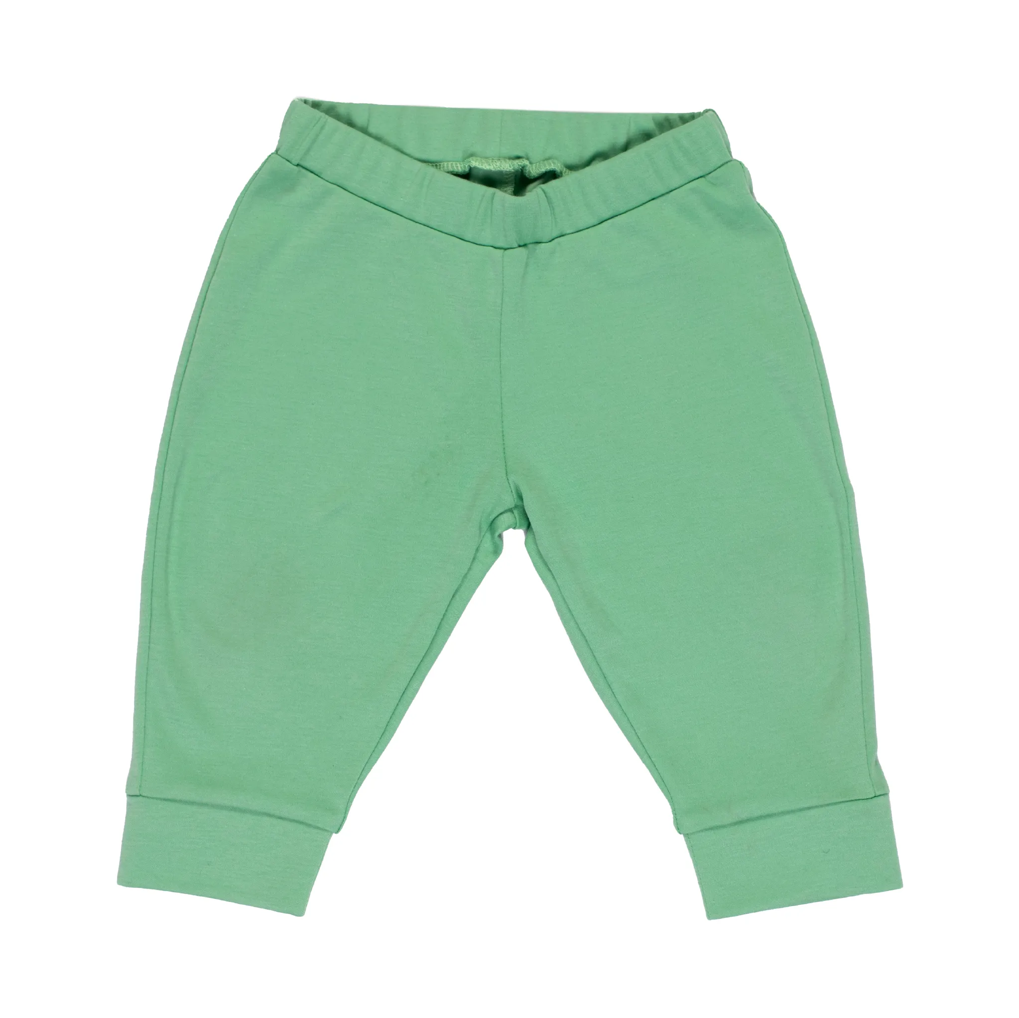 Cotton Jogger Pants in Grass Green