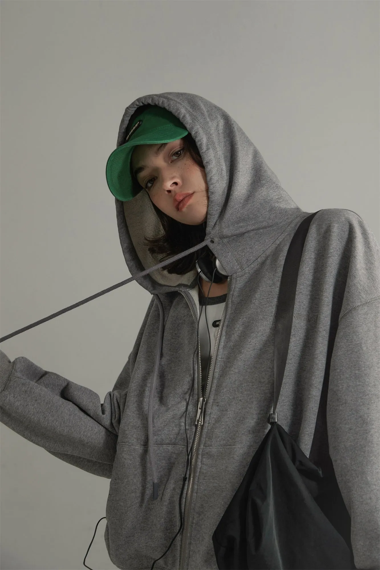 Daily Two-Way Zip-Up Hoodie