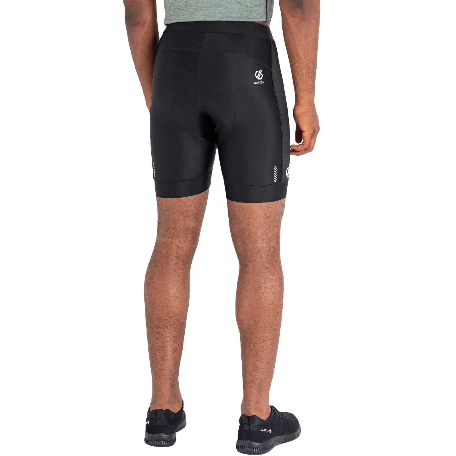 Dare 2b Mens Ecliptic II Reflective Quick Drying Cycling Shorts - Black