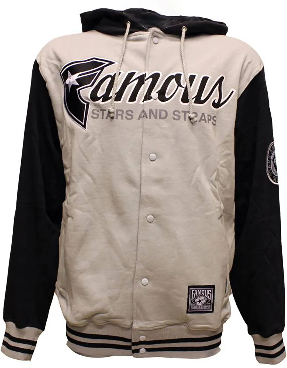 Famous Stars and Straps Fastbreak Hooded Jacket Black