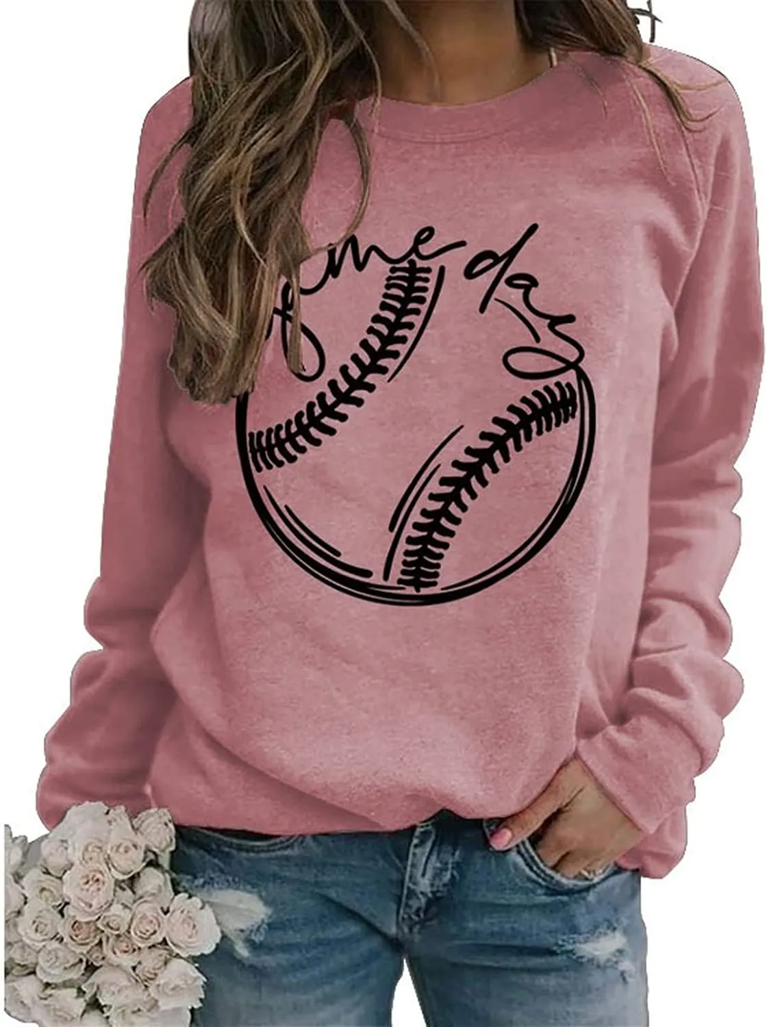 Football Game Day Sweatshirt for Women Football Fan Game Day Shirt