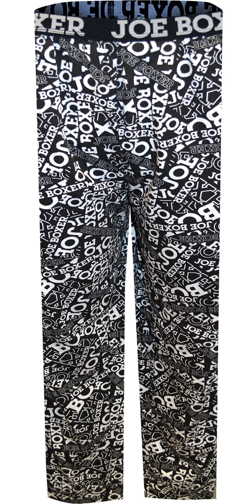 Joe Boxer Loungewear Tossed Joe Logo Black Jogger Loungepants