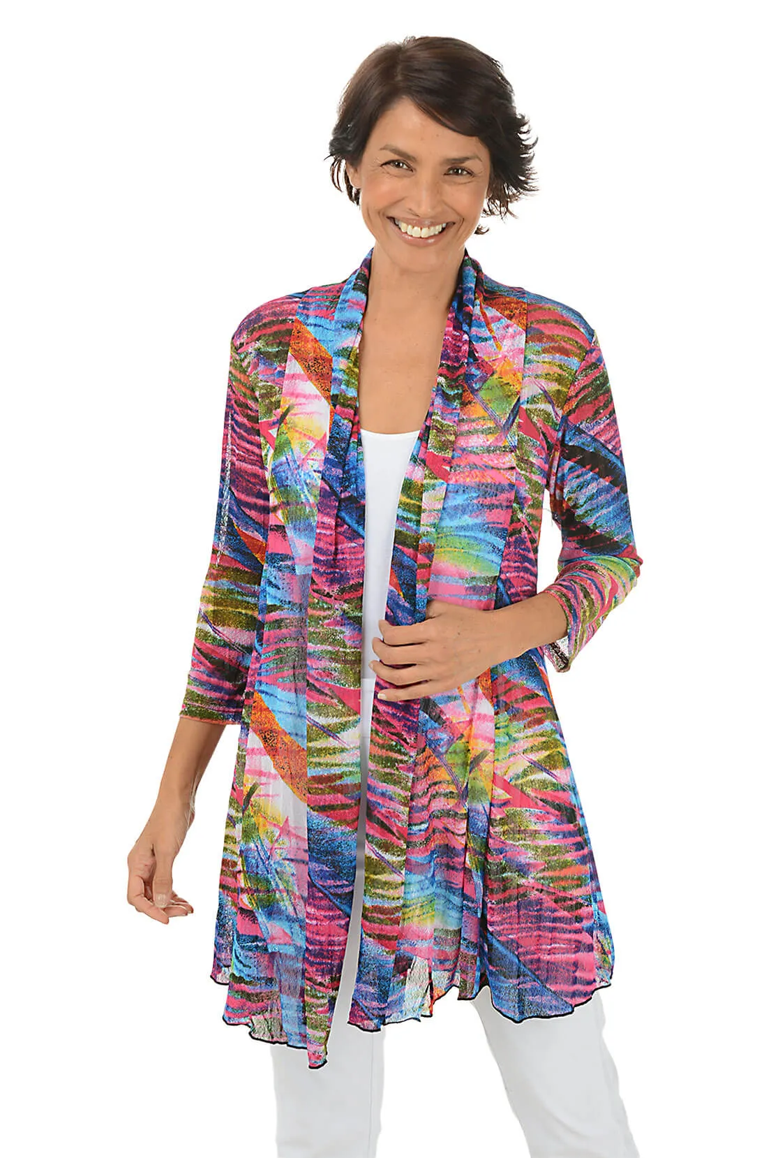 Kaleidoscope Mesh Cardigan