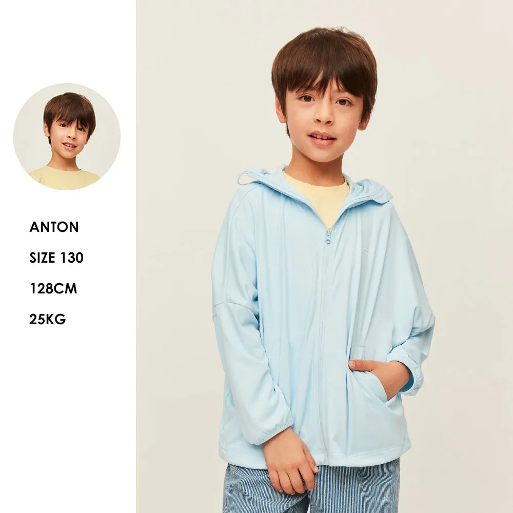 Kid's Zip-Up Cartoon Hoodie UPF 50 