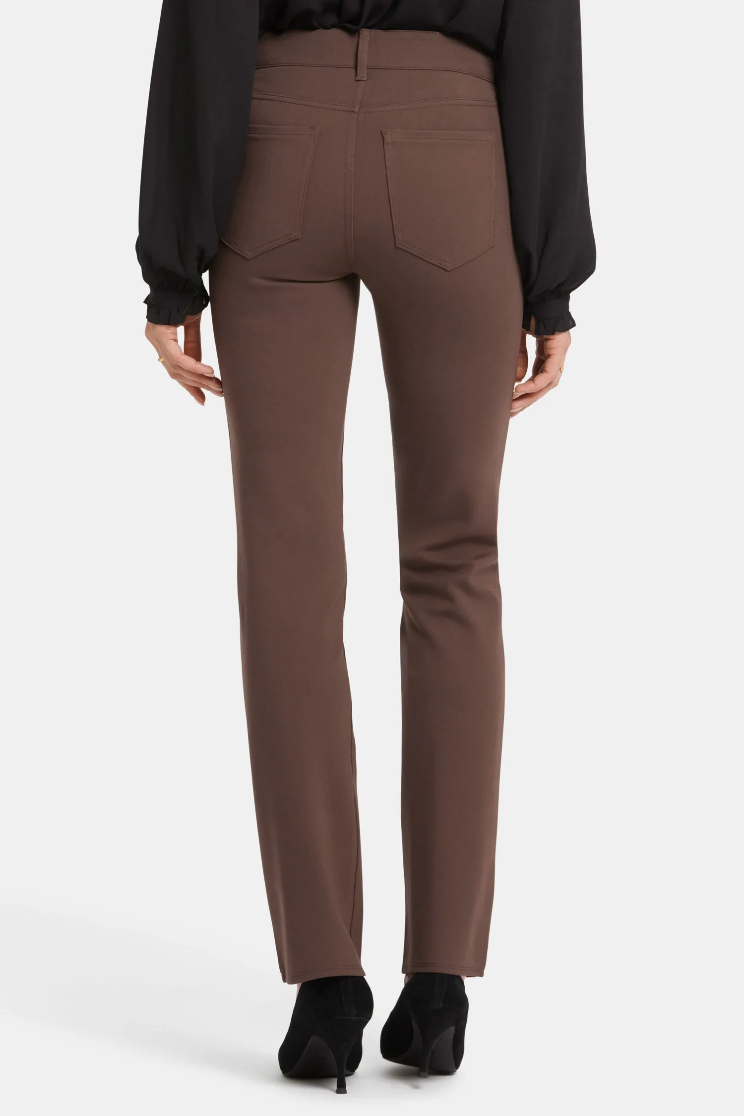 Marilyn Straight Pants - Coffee Bean