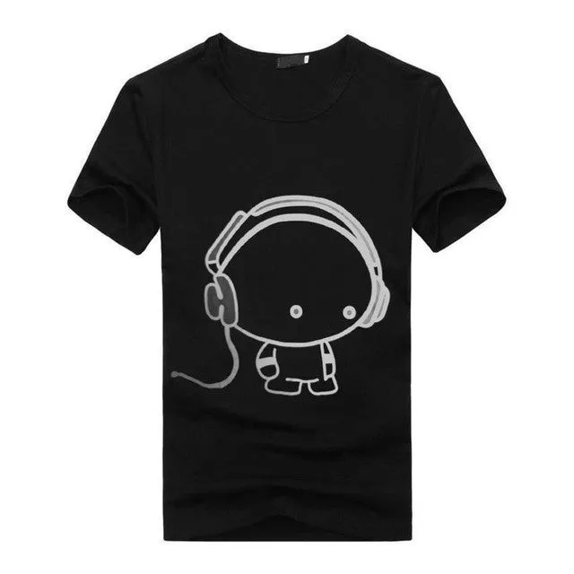 Mens Casual 3D Anime Funny T-Shirts