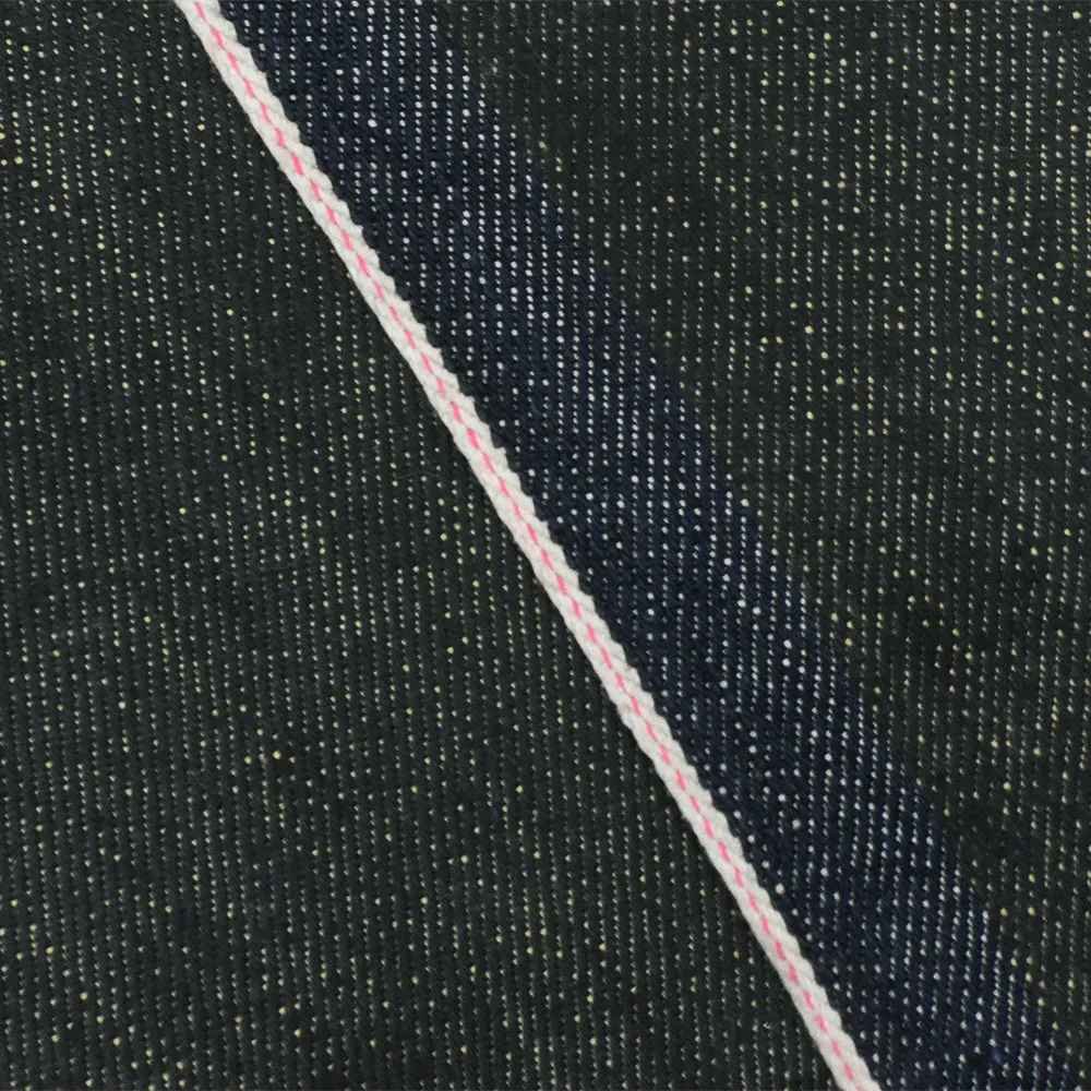 Navy-Pink-White 12 oz. Cotton Japanese Selvedge Denim Fabric