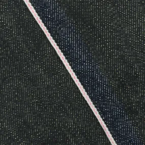 Navy-Pink-White 12 oz. Cotton Japanese Selvedge Denim Fabric