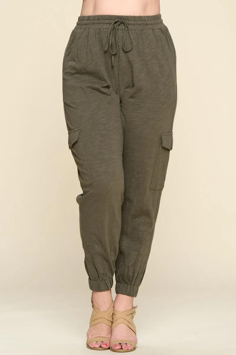 OLIVE JOGGER PANTS