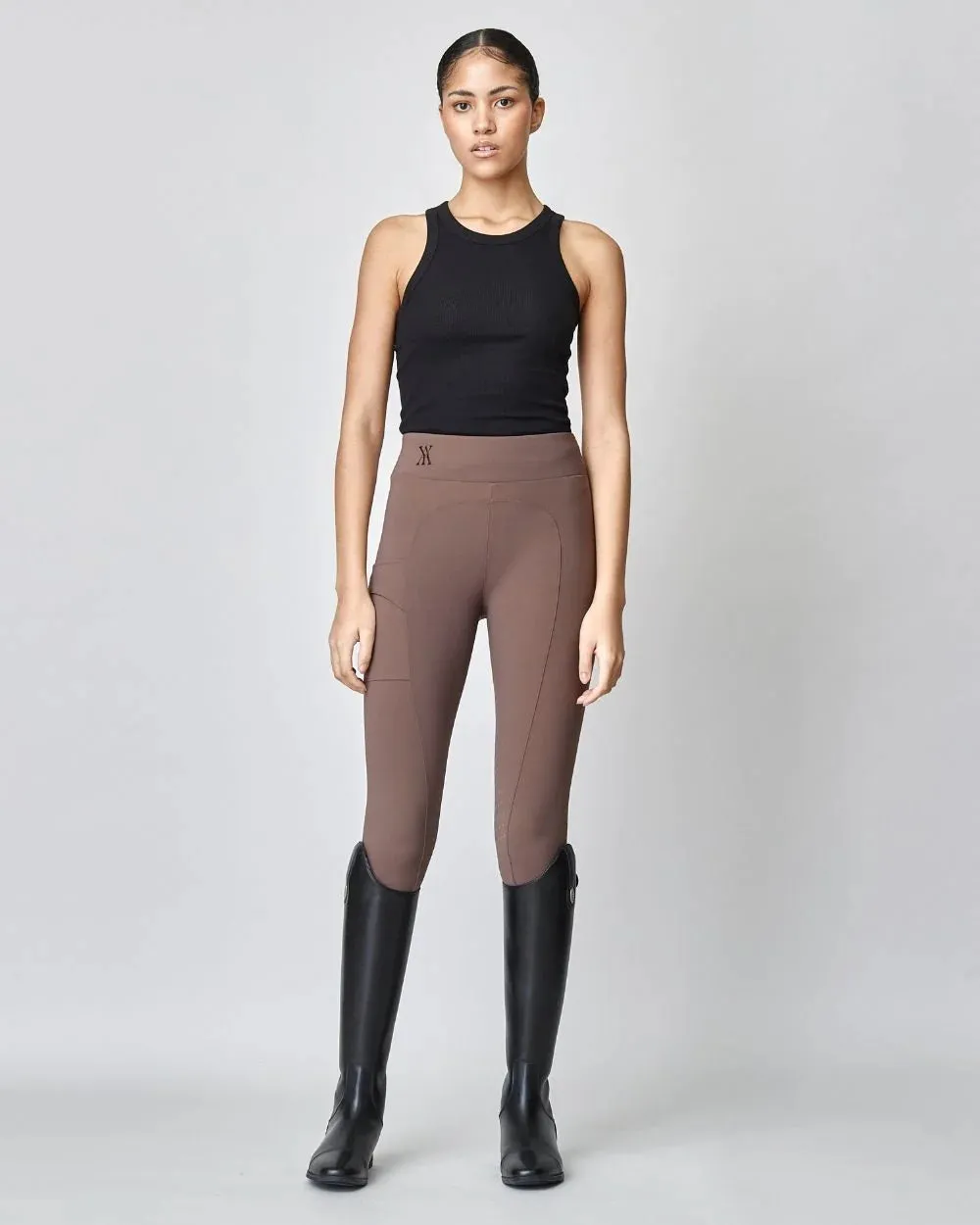 Сompression Pull-On Riding Breeches Brown