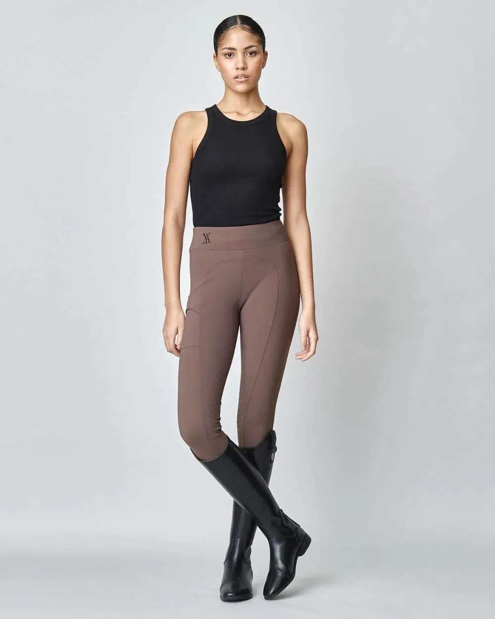 Сompression Pull-On Riding Breeches Brown