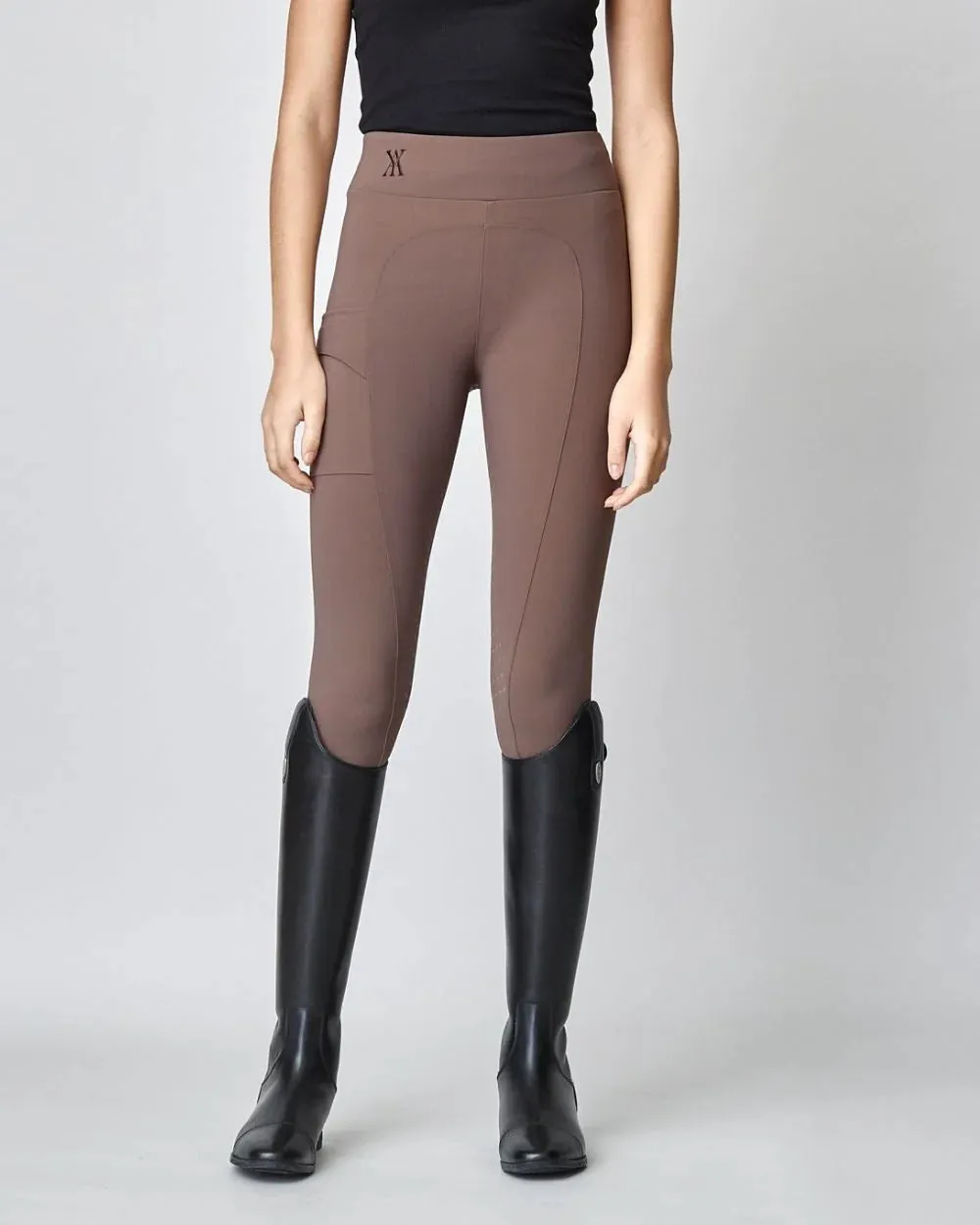 Сompression Pull-On Riding Breeches Brown