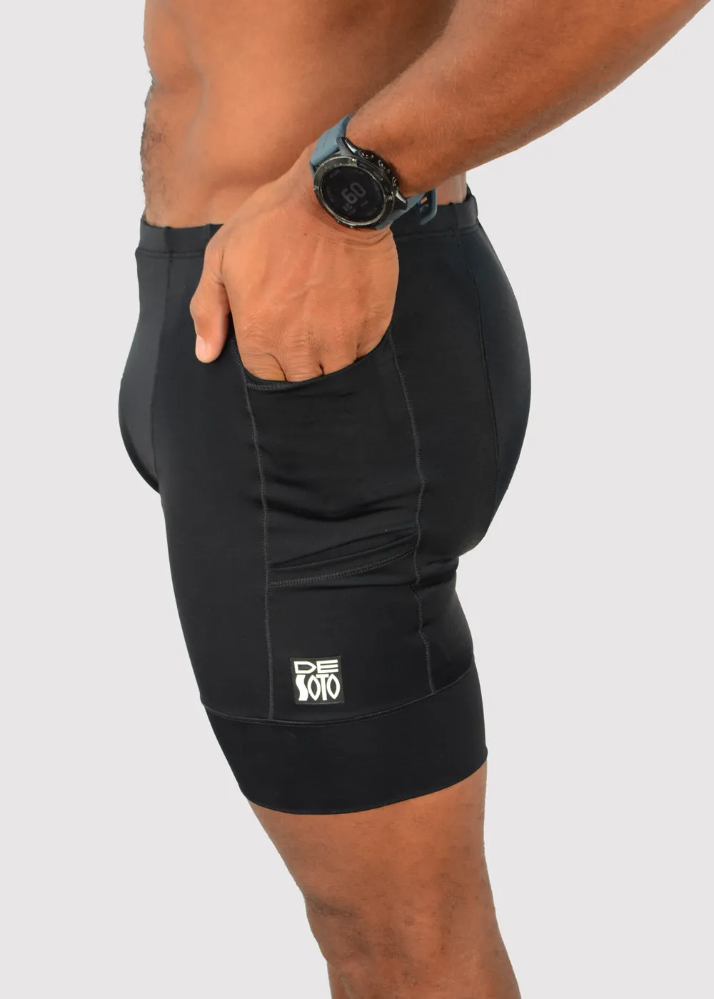 Pantalón corto de triatlón de 4 bolsillos Mobius para hombre