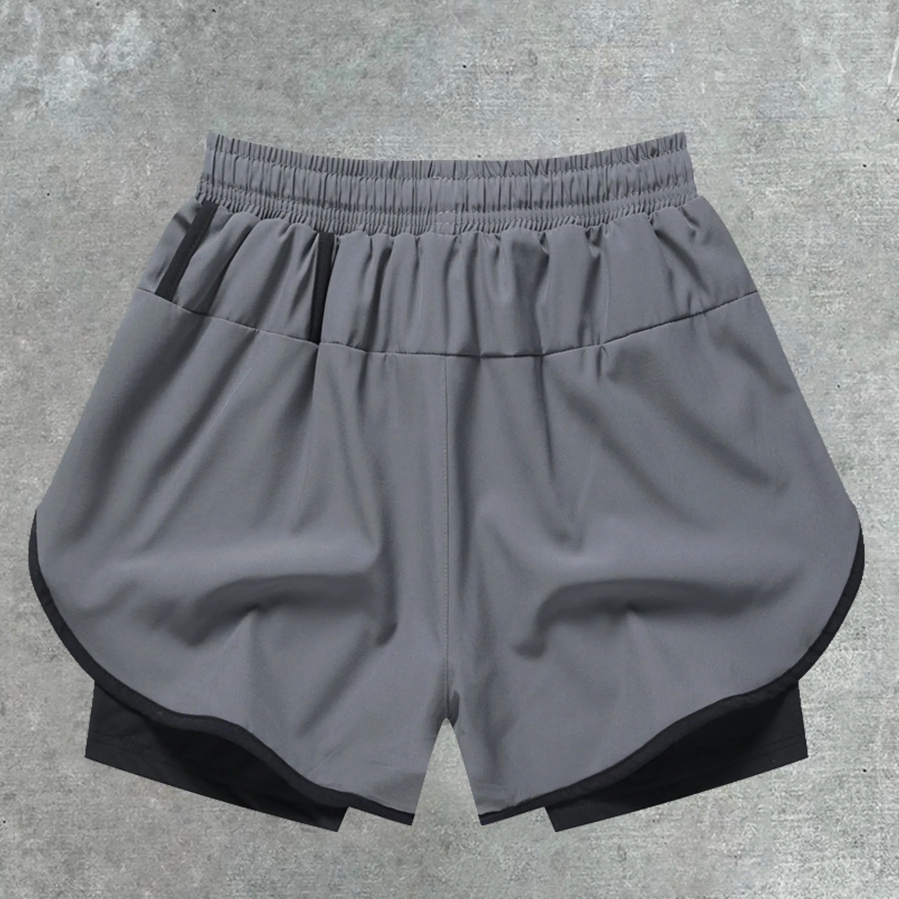 Quick-drying sports shorts training tight-fitting breathable running fitness lining anti-running three-point pants