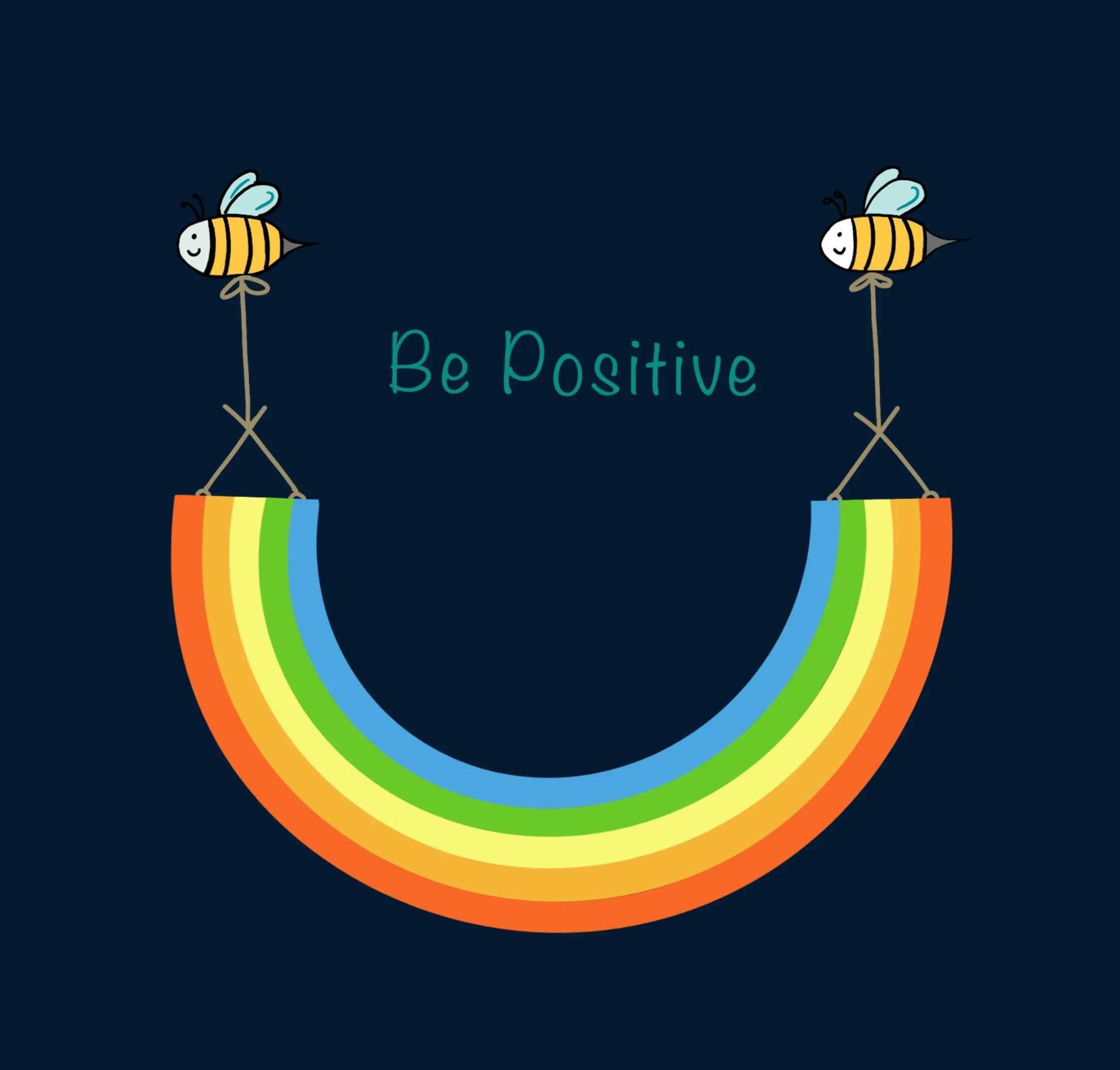 " BE POSITIVE" -POCKET DESIGN HALF-SLEEVE CROP TOPS