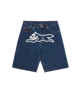 RUNNING DOG DENIM SHORTS - INDIGO