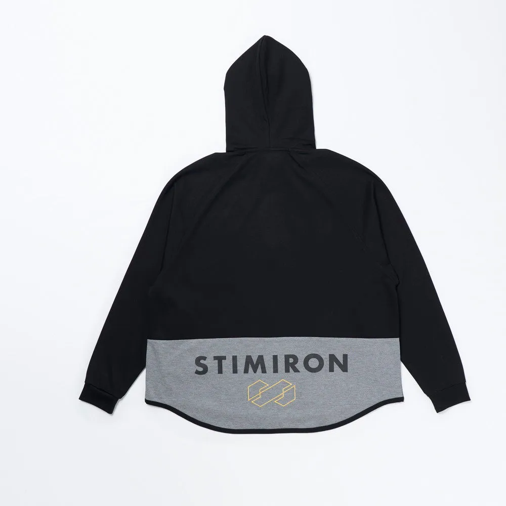 STIMIRON ZIP UP HOODIE - BLACK