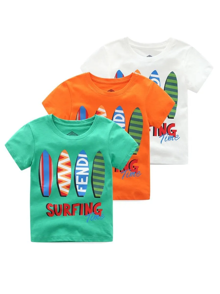 Surfing Time Toddler Little Boy T-shirt