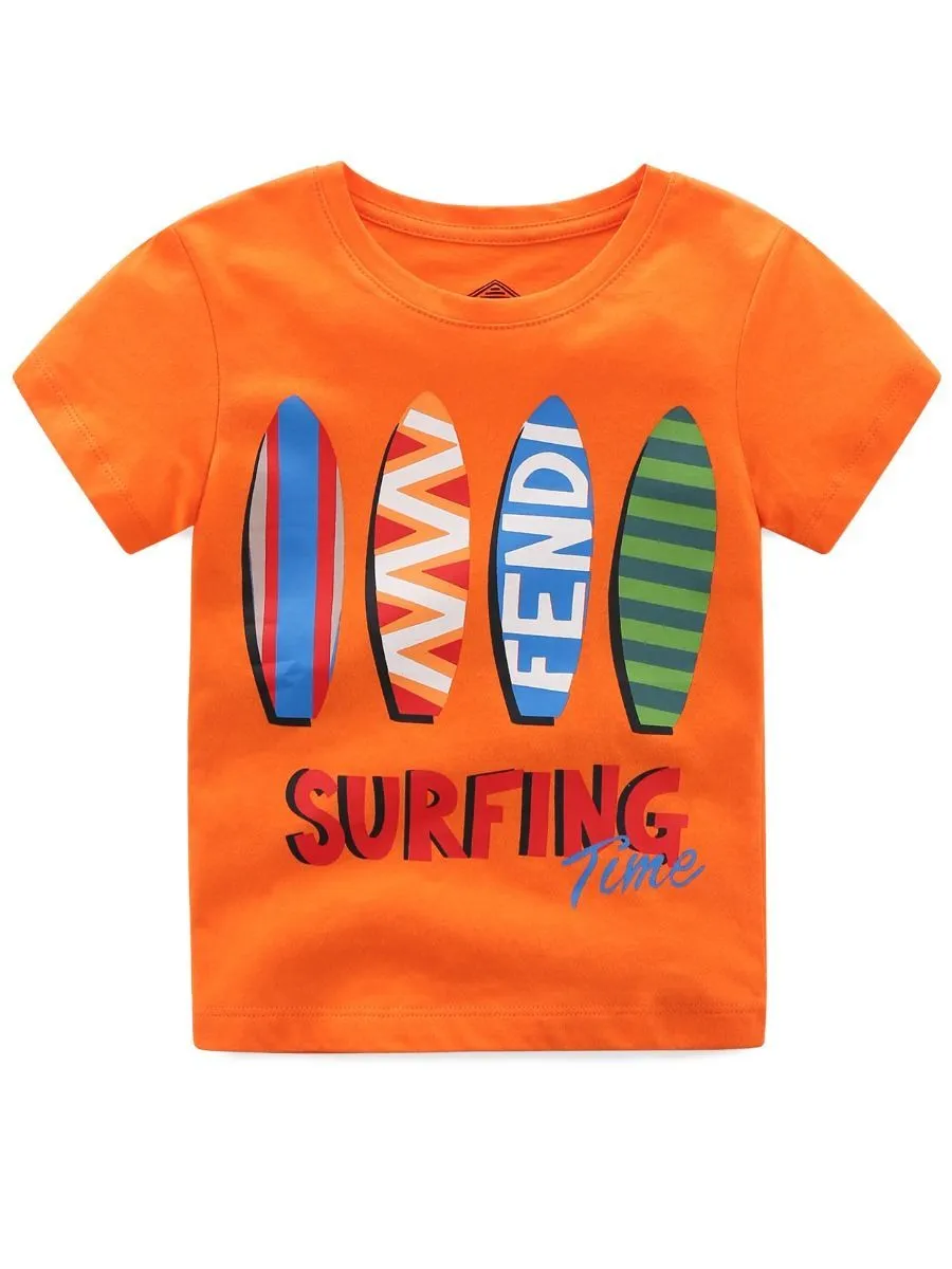 Surfing Time Toddler Little Boy T-shirt