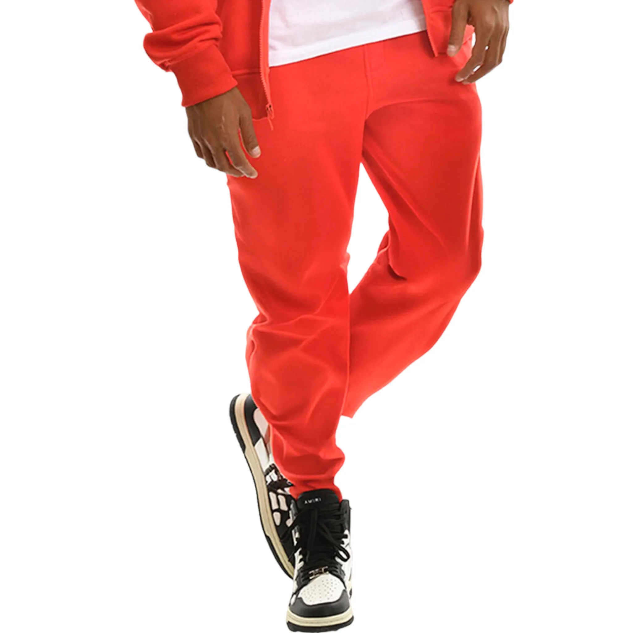 SWITCH: Solid Zip Down Fleece Jogger Set