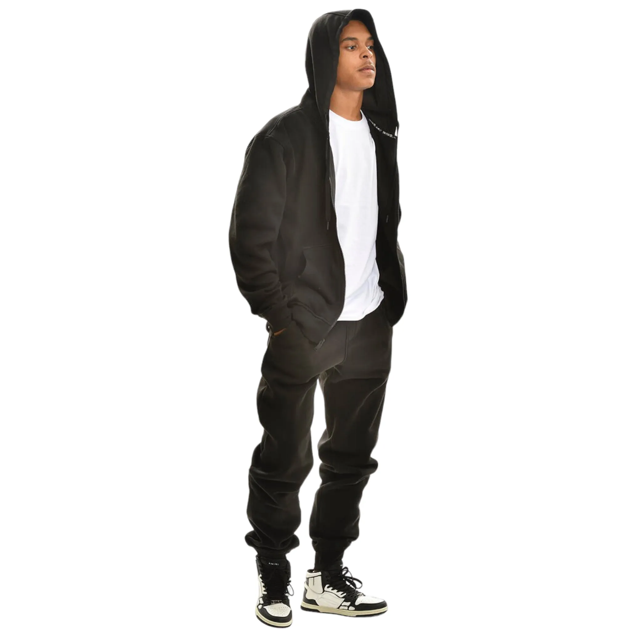 SWITCH: Solid Zip Down Fleece Jogger Set