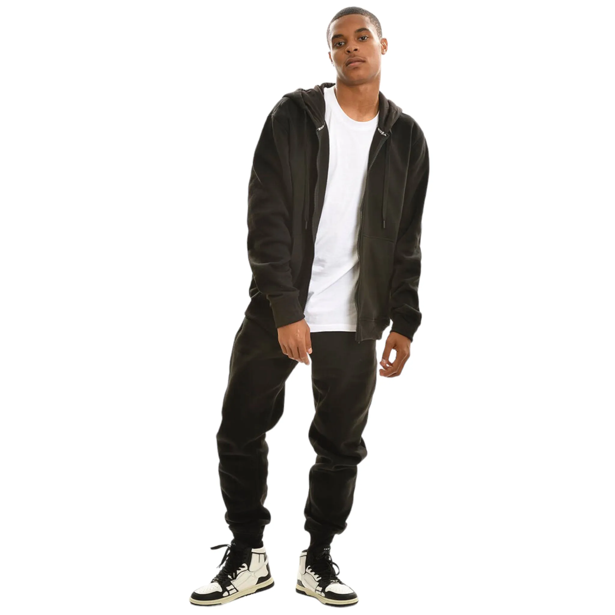 SWITCH: Solid Zip Down Fleece Jogger Set