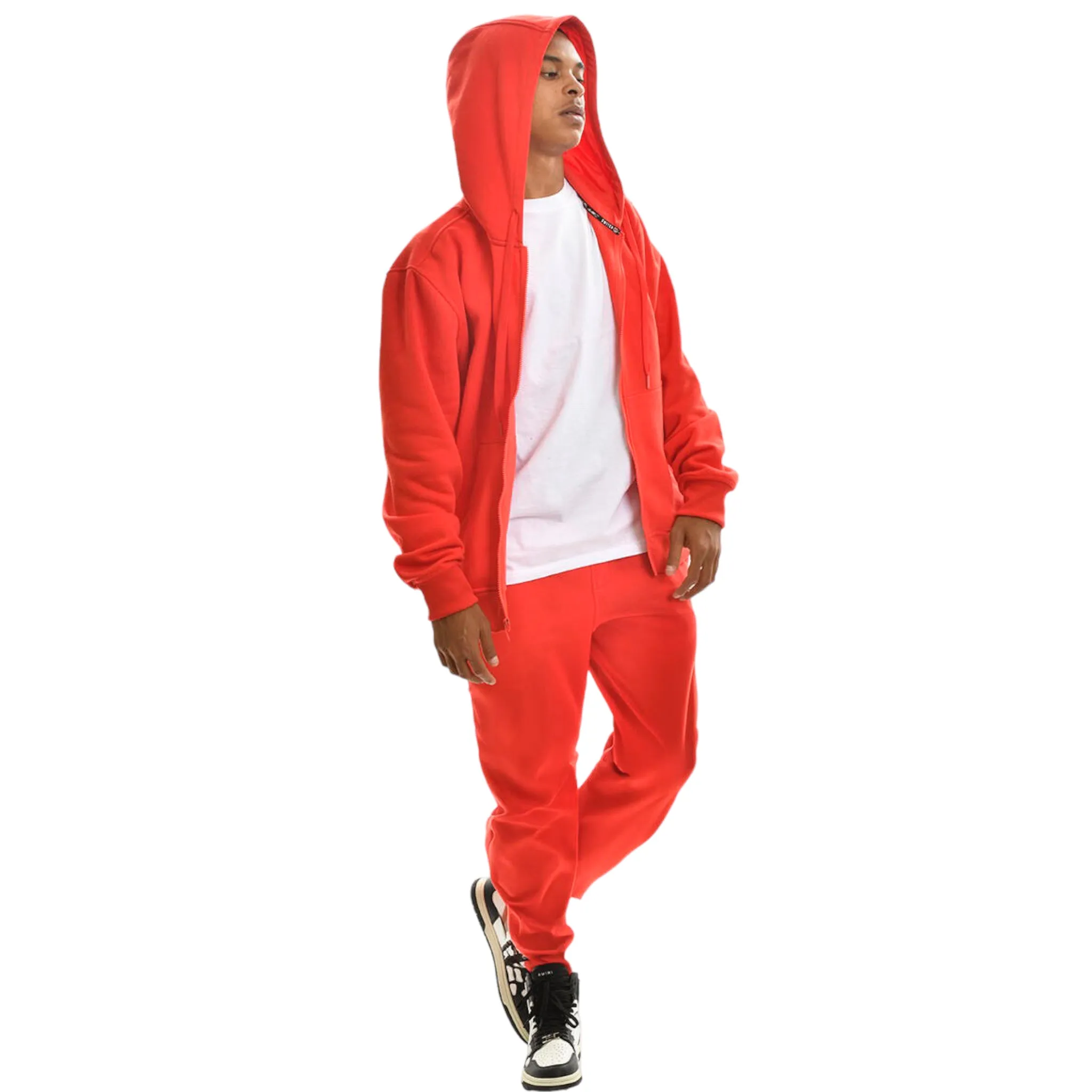 SWITCH: Solid Zip Down Fleece Jogger Set