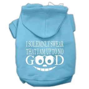 Up to No Good Screen Print Pet Hoodies Baby Blue Size XL (16)