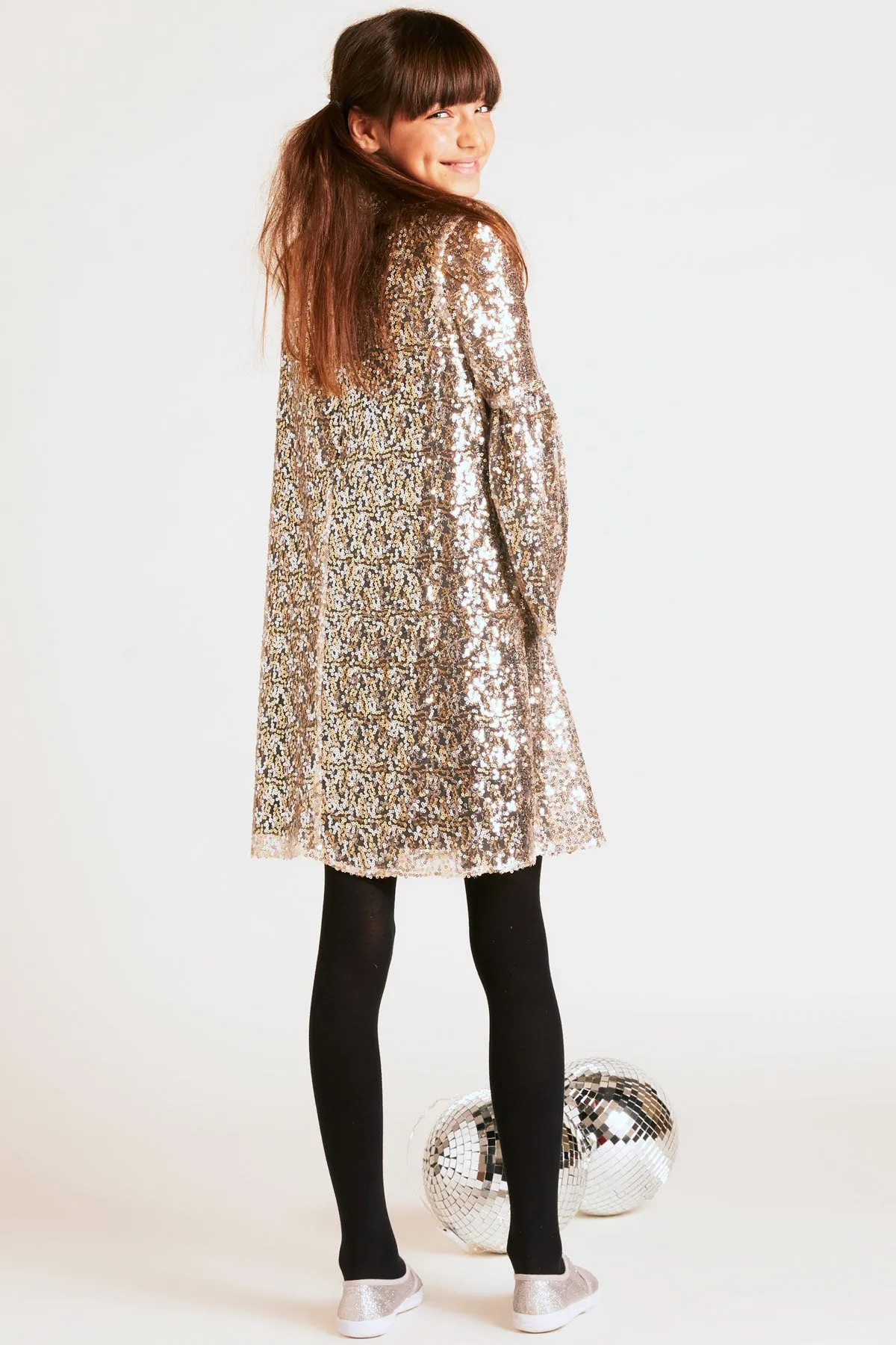 Wild & Gorgeous Sequin Hannah Girls Dress