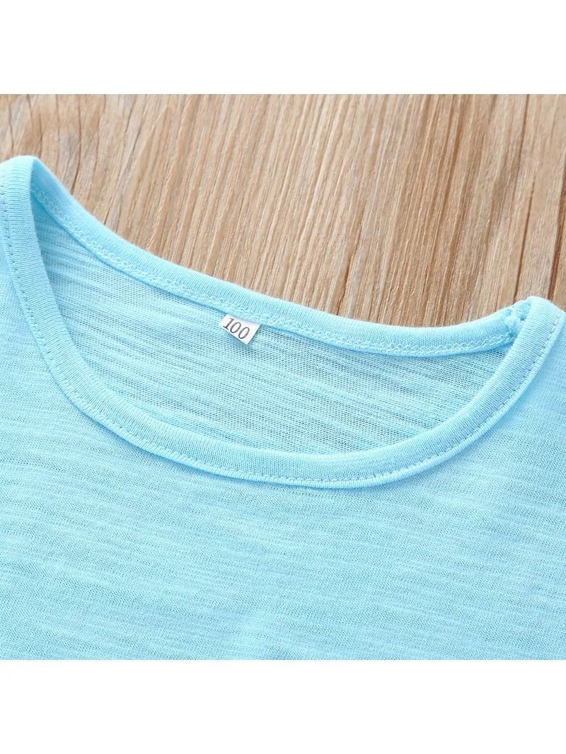 Wink After Lemon Printed Summer Baby Toddler Boy Blue T-shirt